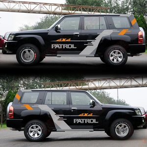 Autocollant <span class=keywords><strong>de</strong></span> voiture pour Nissan Patrol Y61 Y60, décoration personnalisée <span class=keywords><strong>de</strong></span> carrosserie, accessoires <span class=keywords><strong>de</strong></span> film décoratif en vinyle sportifs et à la mode - Product Image 5