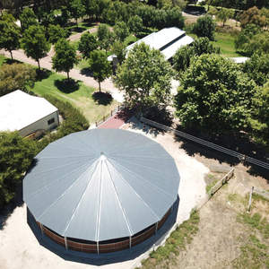 Máquina de entrenamiento de caballos accionada por motor de bajo consumo, andador automático de caballos para establos, escuelas de equitación, velocidad ajustable, nuevo - Product Image 5