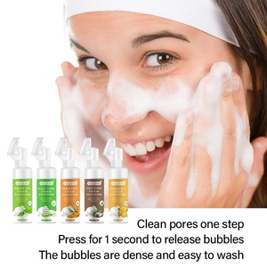 Gel blanqueador Natural para lavado de cara de 150ml, espuma hidratante para el acné, Limpieza Profunda, Burbuja exfoliante, vitamina C Facial OEM - Product Image 6