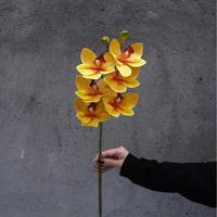 Série Printemps – Fleur Artificielle en Soie Jaune-Vert à Tige Unique, Accessoires pour Arrangements Floraux, Idéale pour Mariages, Décoration de Maison et Événements