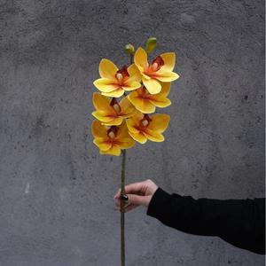 Serie Primavera: Flor Artificial de Tallo Único en Amarillo y <span class=keywords><strong>Verde</strong></span>, Accesorios para Arreglos Florales, Decoración para Bodas, Hogar y Eventos - Product Image 4