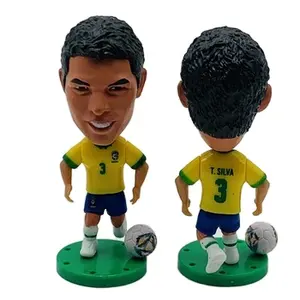 Soccerbe 브라질 대표팀 실바 팬 및 수집가 키트를위한 액션 피규어