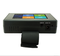 Testeur CCTV 5-en-1 4K H.265 IP CVBS TVI CVI AHD de 4 pouces à fixation au poignet avec PoE, test de câble TDR, prise en charge du Wi-Fi