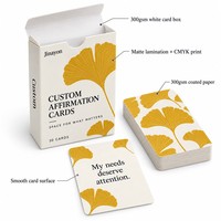 Jeu de 30 cartes personnalisées « Limites et Affirmations » – Cartes d'encouragement positives 57x87mm pour la réflexion et les cadeaux