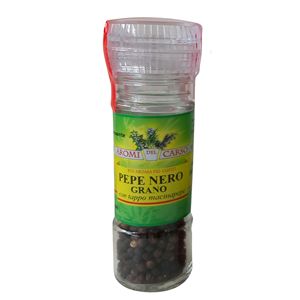 Aromi Del Carso 30g X 6 piezas Granos de Pimienta Negra Secos Crudos con Molinillo Especias y Hierbas Individuales Italia - Product Image 1