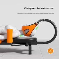 Professionnel pour usage domestique 45 °   Dispositif de traction pour la colonne cervicale et lombaire avec sangles pour la traction et la correction