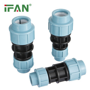 IFAN ISO 4427 HDPE phù hợp 25-110mm Màu Xanh giảm ổ cắm PP nén phù hợp - Product Image 1