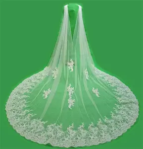 Cape de mariage en Tulle blanc ivoire, grande écharpe longue, voile de mariée, châle à la mode