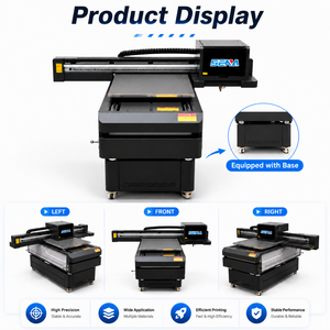 Imprimante à plat UV à jet d'encre 60*90cm, machine d'impression UV, imprimante UV LED avec logiciel <span class=keywords><strong>gratuit</strong></span> pour le bois, le métal, l'acrylique, les autocollants, les bouteilles, le PVC - Product Image 2