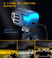 Phare auxiliaire LED Kewig pour moto, en alliage d'aluminium, étanche IP68, 90W, faisceau longue portée, universel, pour feux de brouillard