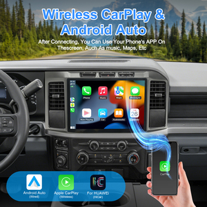 Autoradio GPS multimédia Android avec écran 13,2 pouces style Tesla, CarPlay, lecteur DVD pour Ford F250 2020-2026 - Product Image 2