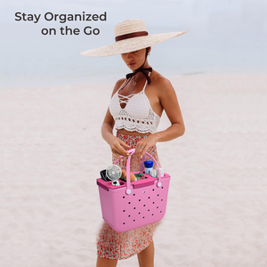 Beach Bag Accessories EVA Top Tray Organizer for Beach Bag and Beach Tote Bags with Cup Holders Snack Storage Insert Pool Travel - Product Image 4