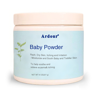 Poudre pour bébé en marque privée, talc personnalisé, soin naturel anti-démangeaisons pour la peau des bébés et des enfants - Product Image 2