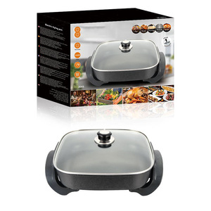 Marmite électrique multifonctionnelle pour la maison cuisson et sauté marmite chauffante électrique carrée intégrée marmite électrique - Product Image 1