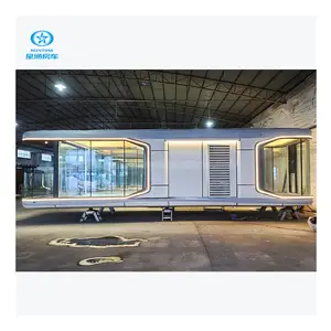 Khách Sạn Sang Trọng Phòng Viên Nang Nhà Container Không Gian Viên Nang Cabin Nhà Prefab Modular Nhà Không Gian Viên Nang 2 Phòng Ngủ