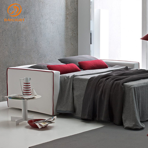 Divano Moderno Minimalista a Due Posti in Arancione Brillante, Schiuma ad Alta Resilienza, Rivestimento in Tessuto Premium, Piccolo Arredo per Soggiorno - Product Image 4