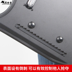 Escudo de brazo de aleación de aluminio de 2.4 kg con iluminación LED para seguridad, protección, entrenamiento y patrulla - Product Image 4