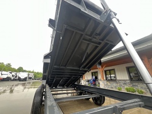 7x16ft Heavy Duty High Side Dump Trailer Triple Axle 21000lbs GVWR 3ft Sides Télescopique Hoist Undermount Rampes 3-Way Gate - Product Image 3