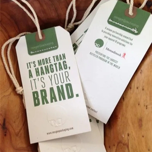 Chất Lượng Cao Tùy Chỉnh Dập Nổi Hàng May Mặc Treo Thẻ Với Logo Thương Hiệu In Ấn Bền Vững T-Shirts Giày Quần Túi Giấy Thẻ - Product Image 2