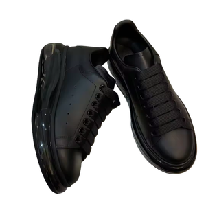 Zapatos Blancos de Moda para Primavera y Otoño, Nuevos con Suela Gruesa Tipo Muffin, Forro de Cuero, Zapatillas Casuales de Diseñador para Hombre - Product Image 4