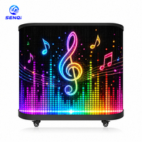 Comptoir de bar LED d'intérieur portable, support de table, stand de DJ LED, longue durée de vie, table de DJ LED couleur intégrale