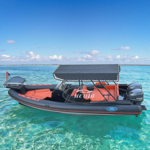 Bote Neumático de Lujo CE de 28 pies (860 cm) con Casco de Aluminio, Motor, Cabina, Remolque, Bote Inflable, Yate, Bote de Pesca SP860 A - Product Image 1