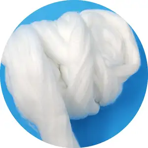 5D Recycled Cut Polyester Fiber Sliver Tops For Spinning