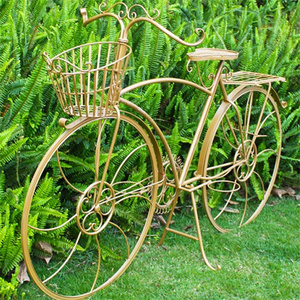 Soporte para Bicicletas de <span class=keywords><strong>Hierro</strong></span> Forjado Resistente a la Corrosión para Exteriores, Macetas y Jardineras Ligeras, Duraderas y Ecológicas con Recubrimiento en Polvo para Jardín y Hogar - Product Image 3