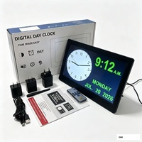 Reloj Electrónico ZKM CK-100-STD de 10 Pulgadas, Plástico ABS, Resolución 1024x600, Reproducción de Audio MP3, Video MP4/AVI, Reproducción de Video en Varios Idiomas