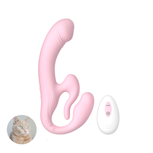 Yeni Model Yapay Penis Vibratör, Lezbiyen Seks Oyuncağı, Uzaktan Kumandalı, Çift Penetrasyonlu, Üç Başlı Seks Oyuncağı Vibratör - Product Image 5