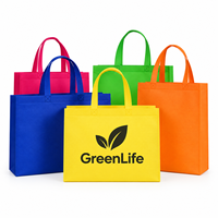 Tas Belanja Non Woven Custom Logo Heat Sealed, Reusable PP Tote untuk Toko Pakaian, Butik, dan Kemasan Hadiah
