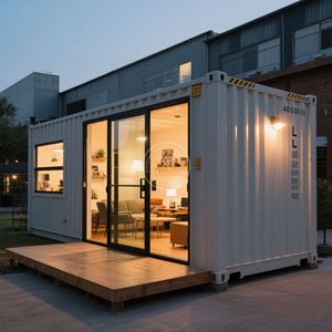 Casa Container Espandibile e Traspirante da 20ft/40ft, Casa Prefabbricata Moderna, Cabina Mobile Portatile con Sistema Solare 3D - Product Image 2