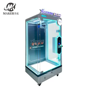 Maker Coin-Operated Shopping Mall Crane Machine Automatic Cut Prize Game Plastic Claw Machine For Sale