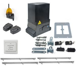 Motor de puerta corredera, kit de 800KG que incluye 4 metros, lámpara de alarma, sensor y teclado - Product Image 1