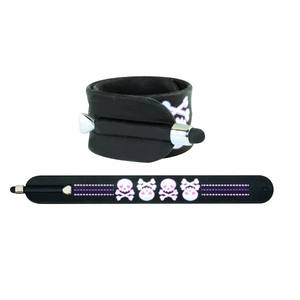 Bracelet en silicone avec stylet tactile, couleur jaune, résistant aux déchirures, bracelet promotionnel pour cadeaux de salon professionnel - Product Image 1