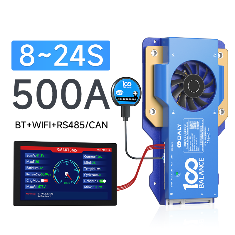 100 Balance Bms 4S 12V 16S 48V For Electric Forklift Golf Carts 3S-24S 200A 250A 300A 400A 500A Smart BMS · image 2