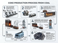Coke de fundición sólido de alto poder calorífico y bajo en azufre, 90 por ciento de carbono fijo, para fundición de hierro en hornos de cupola