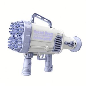 Outdoor Black Pink Machine With Light Fan <b>Kids</b> Automatic Gatling <b>Bubble</b> Gun - Product Image 1
