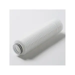 Customized 0.050.20.450.5 micron water filter element at factory price 10 inch pleated membrane filter element