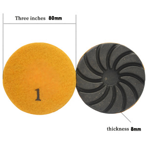 Disco Abrasivo Redondo de Alta Dureza de 80 mm, Resina y <span class=keywords><strong>Esmeril</strong></span> para Pulir Hormigón y Piedra - Product Image 4