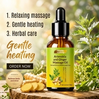 Huile Corporelle Chauffante à l'Extrait de Plantes (Armoise et Gingembre) pour Spa, Salon et Usage Domestique – Meilleure Vente