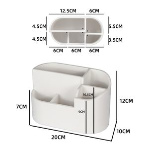 Organisateur et rangement pour comptoir de salle de bain, support à <span class=keywords><strong>5</strong></span> emplacements pour brosses à dents électriques et dentifrice, accessoires de coiffeuse - Product Image 3