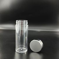 Strength Factory Flacon cosmétique en PS avec bouchon à vis à corps droit électrolytique, 30, 60 et 90 grains, pour échantillonnage
