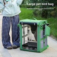 YBtoopet Yuebaitu Modèle 2516 XL Grand transporteur pour oiseaux de compagnie, pour perroquets, cockatoos noirs, ventilation des deux côtés, boîte rectangulaire