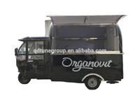 Carrito de comida móvil de acero inoxidable superventas, carro de comida eléctrico de equipo completo con 3 ruedas
