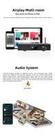 Cloudyx 2*275W amplificateur wifi CL-300W PRO prise en charge airplay DLNA amplificateur multizone app système domestique amplificateur audio