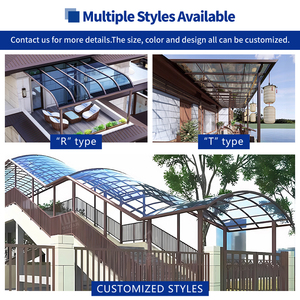 Terraza con Estructura Sólida y Resistente a la Intemperie, Ideal para Fiestas al Aire Libre, Barbacoas y Relajación, con Toldo de Estilo Europeo - Product Image 6
