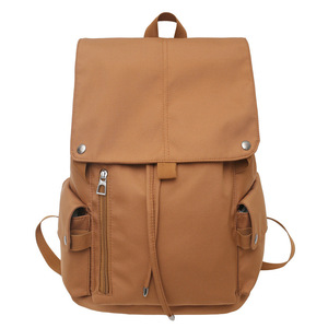Sac à dos scolaire à clapet uni personnalisé pour étudiants du collège et du lycée, fermeture en polyester Lini - Product Image 3