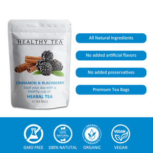 Thé aux fruits personnalisé naturel sans caféine soutien santé entière thé à la cannelle et à la mûre - Product Image 6