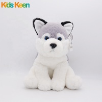 Jouet Husky en peluche de 28cm pour chien, jouet en peluche émulé personnalisé pour bébé et enfant